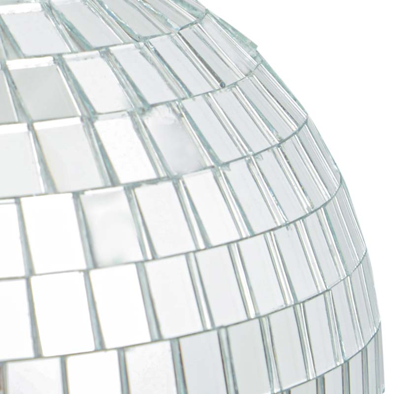 Boule disco argentée 