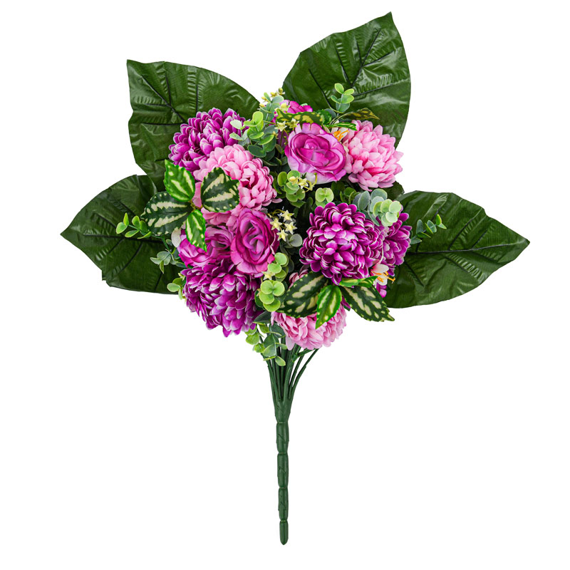 Bouquet de chrysanthèmes et roses