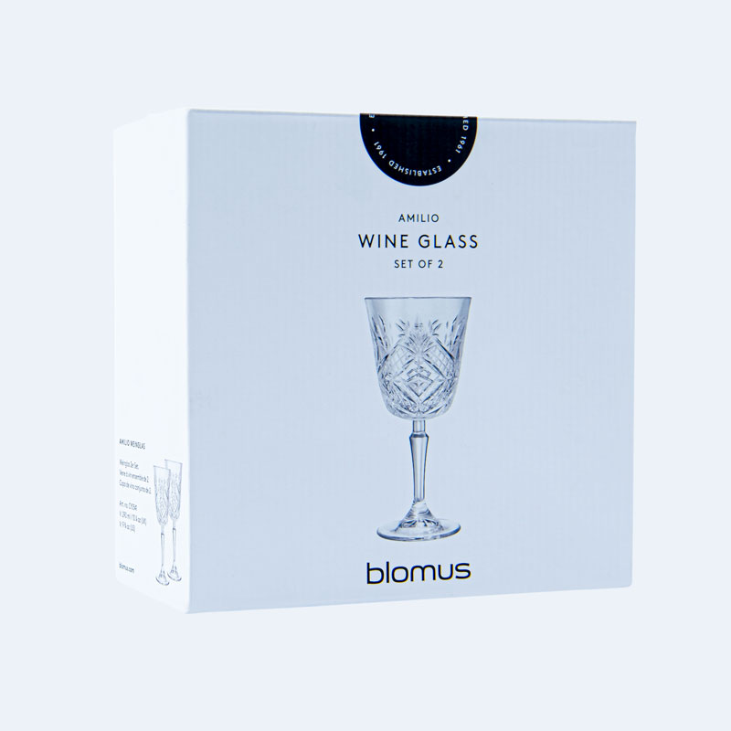 Lot de 2 verres à vin 'Blomus'