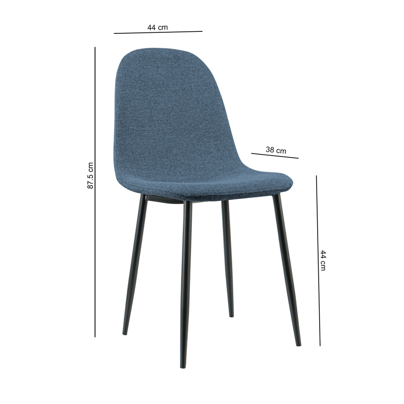 Chaise 'Adélie' bleu
