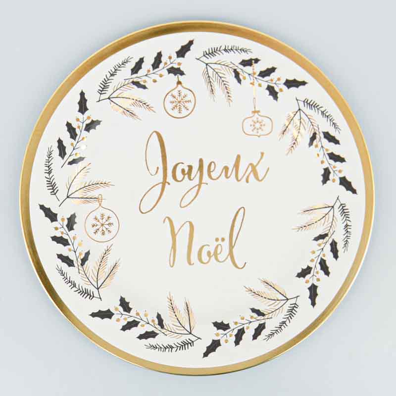 Sous-assiette 'Holly' dorée