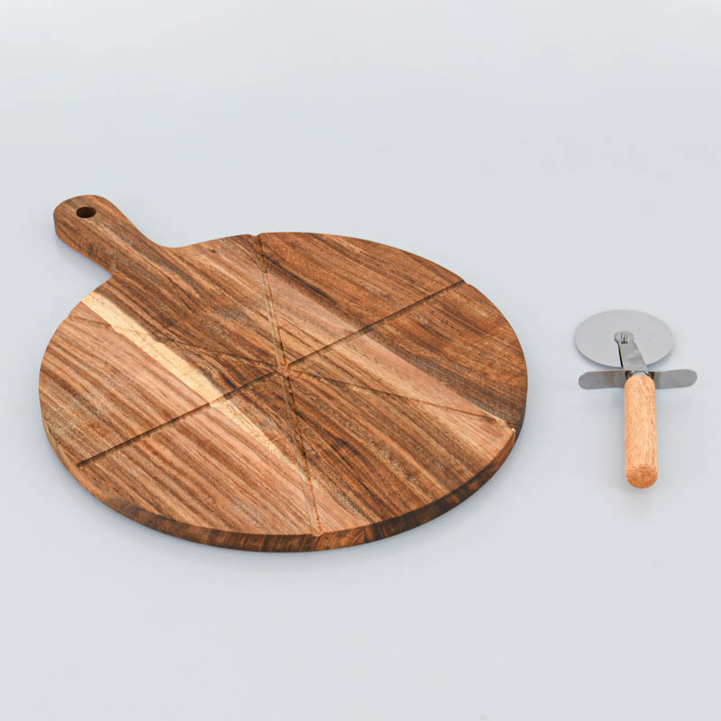 Set planche à découper + coupe pizza