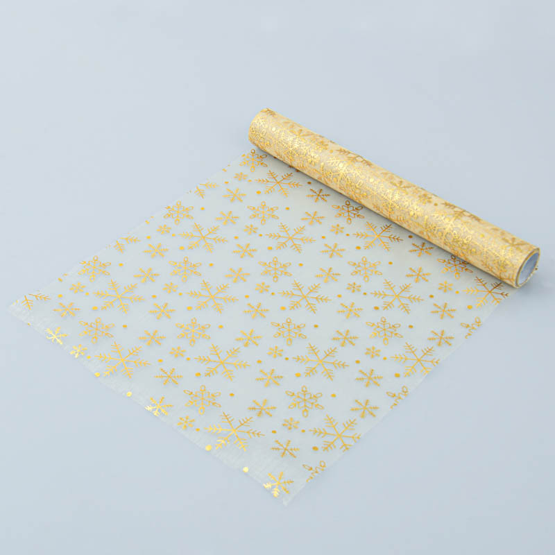 Chemin de table 'Snowflakes' réversible