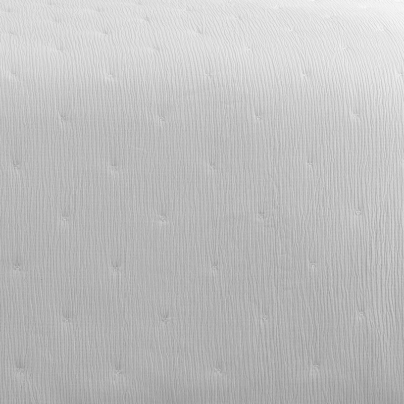 Couvre lit boutis 'Valea' effet froissé blanc
