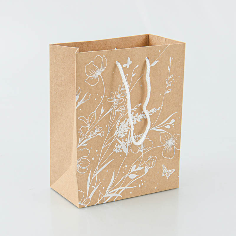 Sac cadeaux fleuri