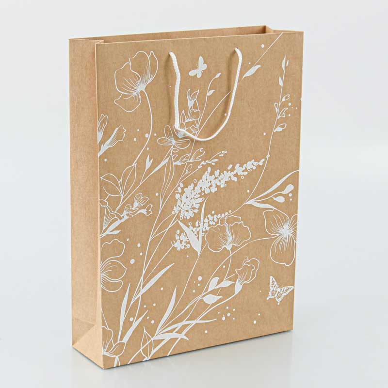 Sac cadeaux fleuri