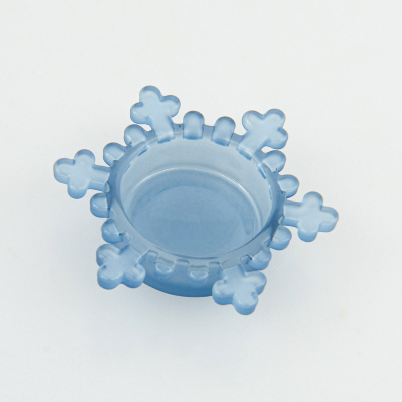 Photophore flocon en verre