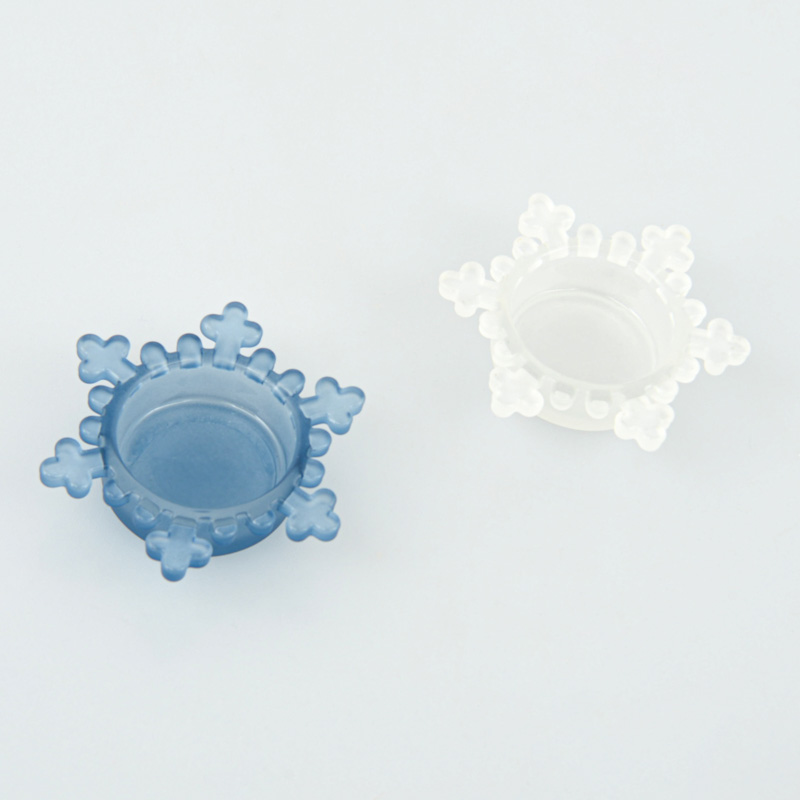 Photophore flocon en verre