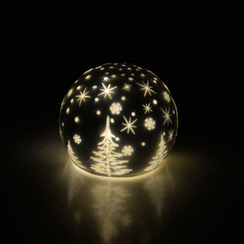 Boule lumineuse 'Jardin d'Hiver' 