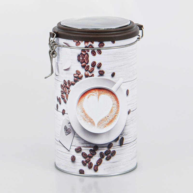Boîte ronde 'White Coffee'