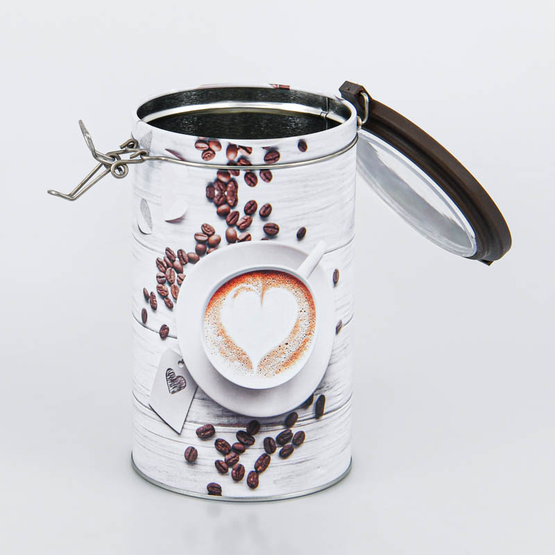 Boîte ronde 'White Coffee'