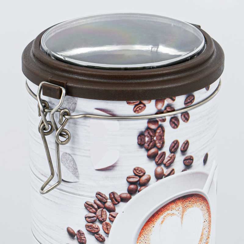 Boîte ronde 'White Coffee'