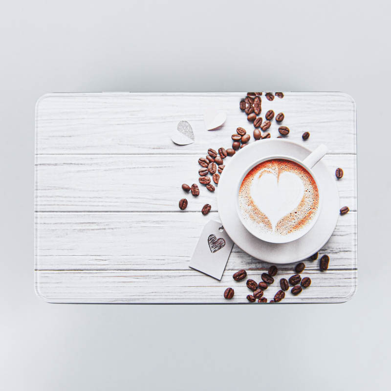 Boite rectangulaire 'White coffee'