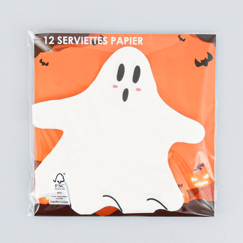 Lot de 12 serviettes 'Fantôme'