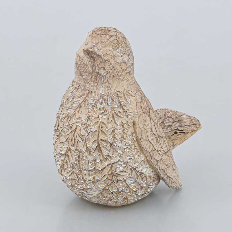 Oiseau décoratif imitation bois 