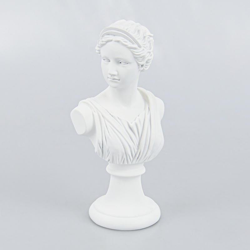 Buste antique décoratif crème