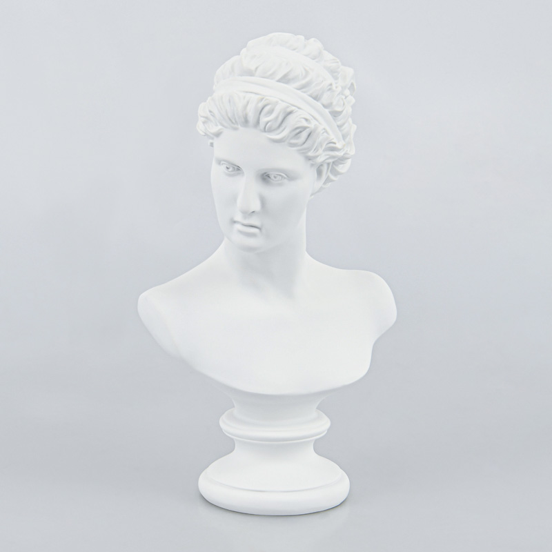 Buste antique décoratif crème