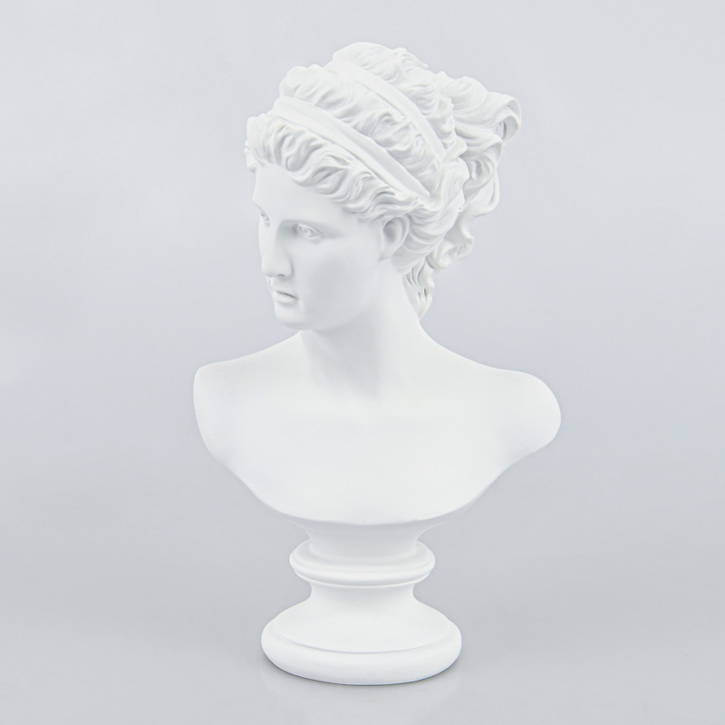 Buste antique décoratif crème