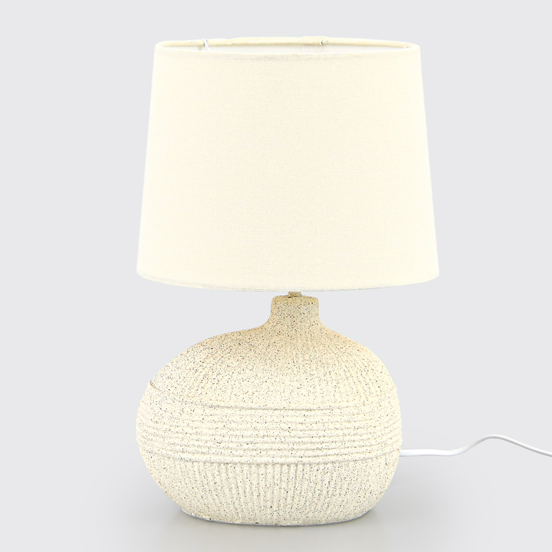 Lampe à poser 'Ewen' crème