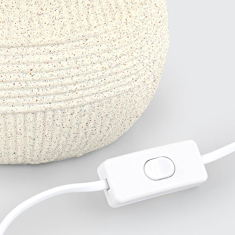 Lampe à poser 'Ewen' crème