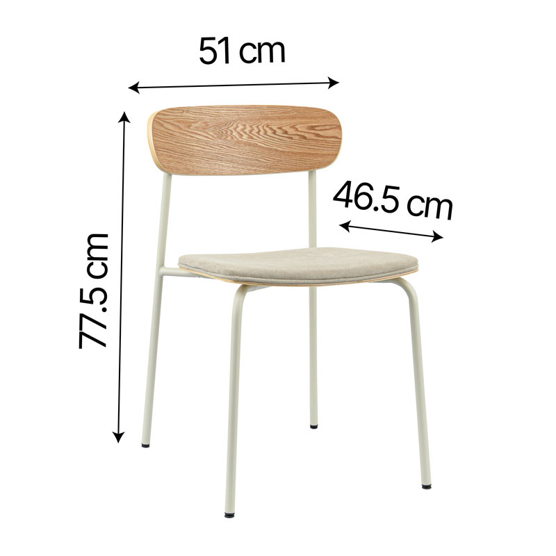 Chaise 'Elisa' beige