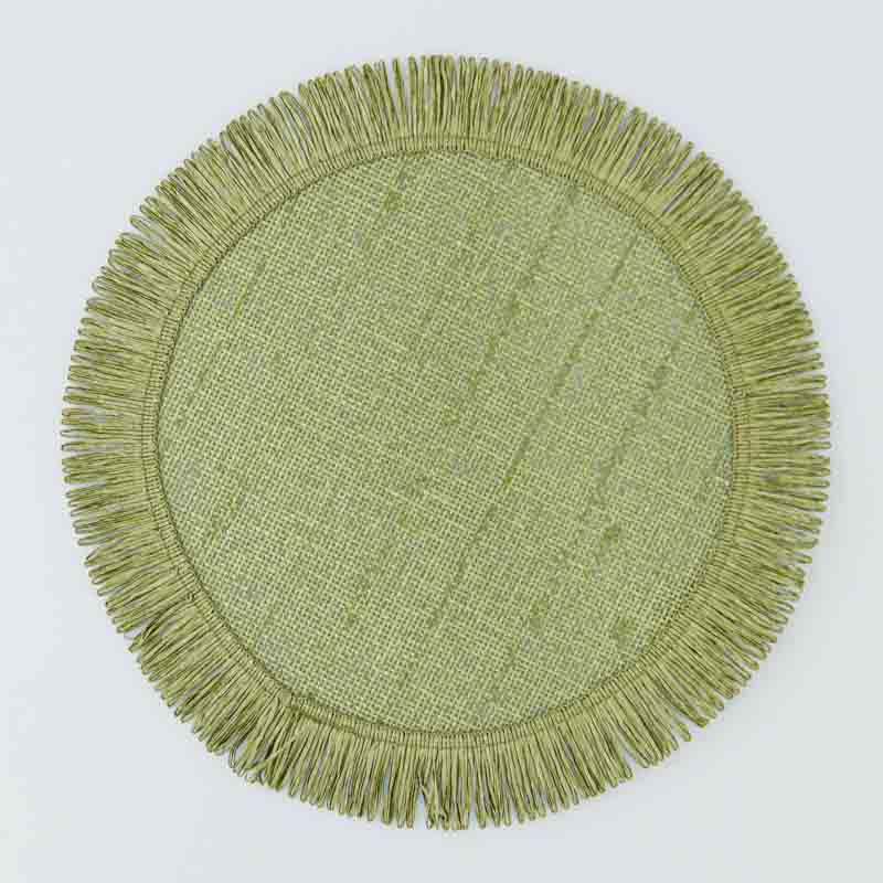 Set de table 'Franges' vert