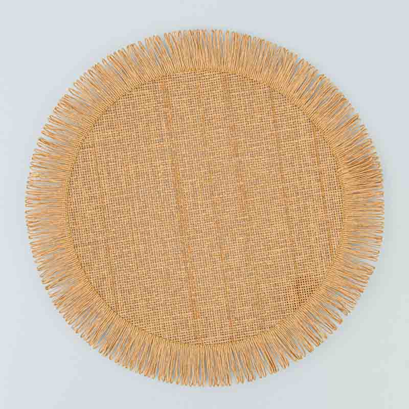 Set de table 'Franges' camel
