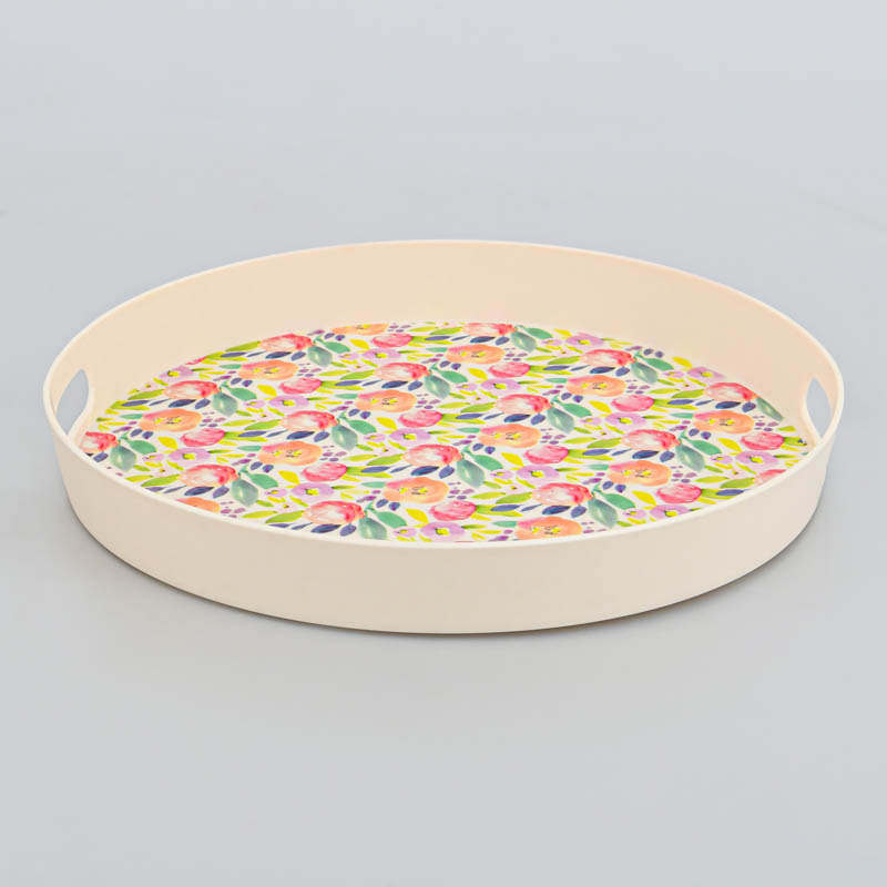 Plateau rond 'Primavera'