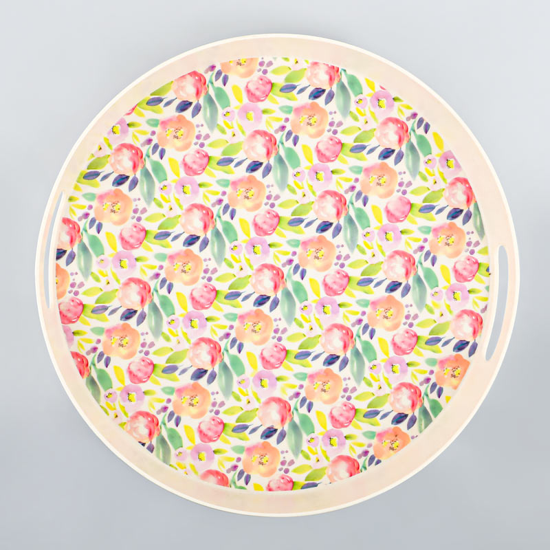 Plateau rond 'Primavera'