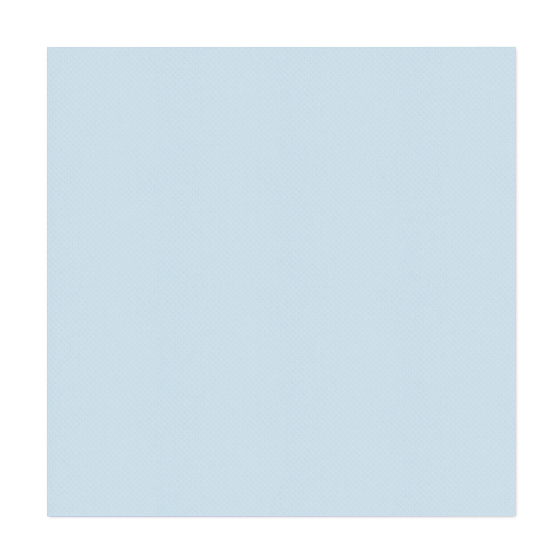 Lot de 40 serviettes micro-gaufrées bleu ciel