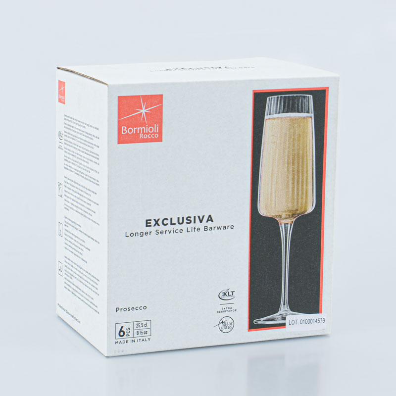 Lot 6 flûtes 'Exclusiva' 