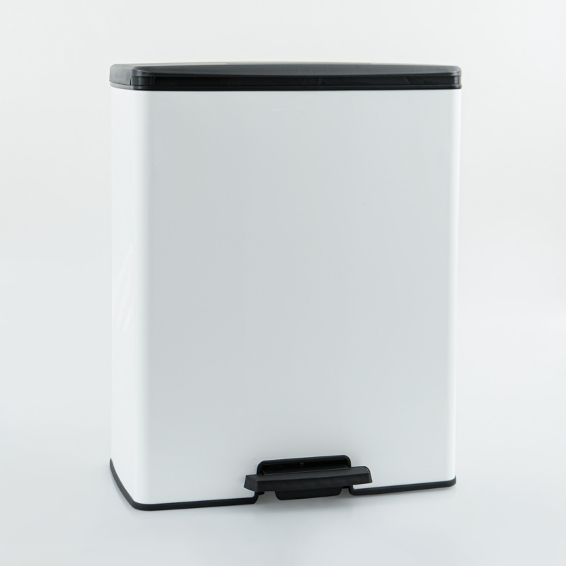 Poubelle curver 'DecoBin' 65L blanche