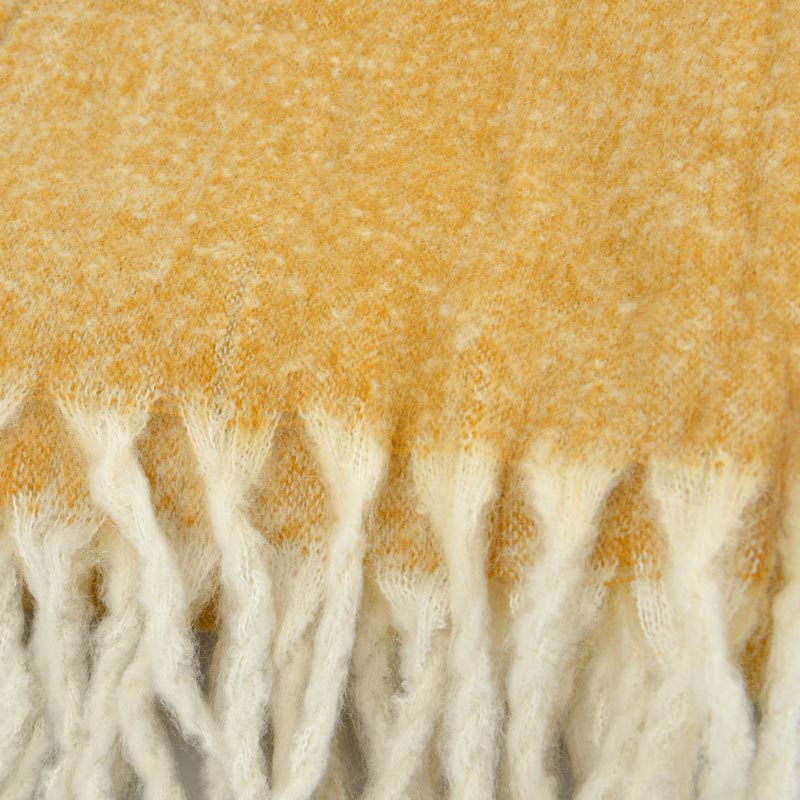 Plaid 'Powell' chiné jaune 750G