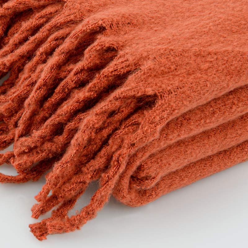 Plaid 'Parksville' couleur terracotta 750G