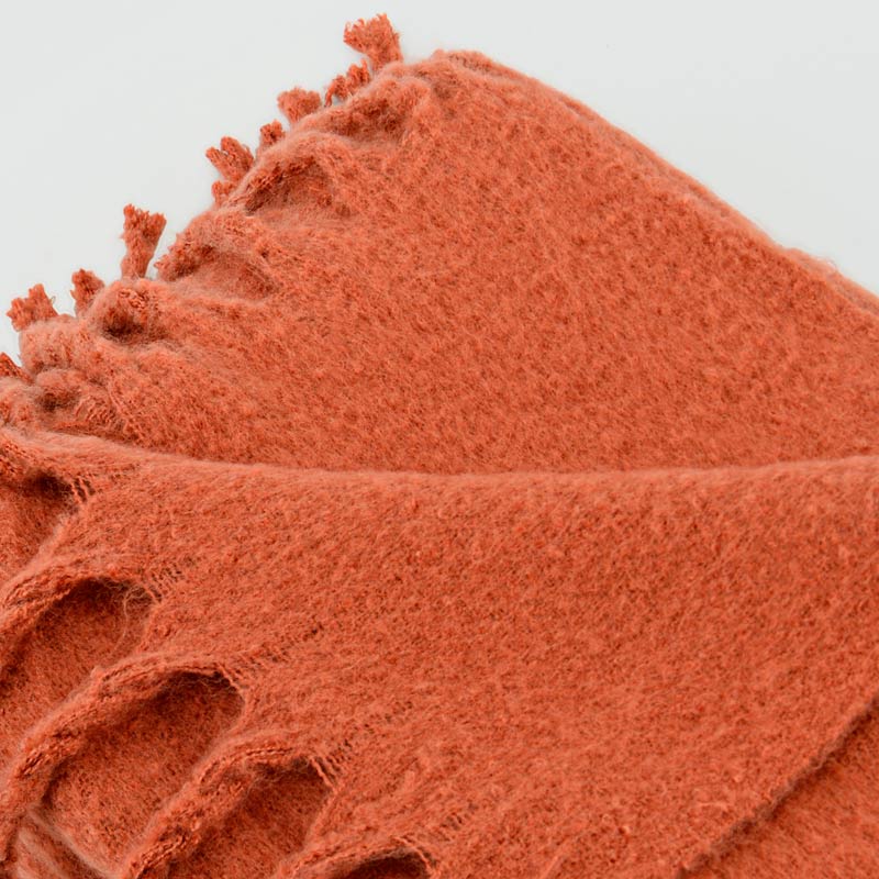Plaid 'Parksville' couleur terracotta 750G