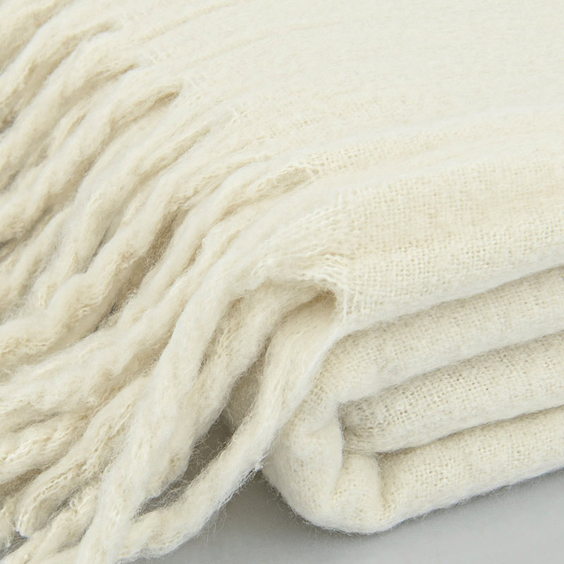 Plaid 'Parksville' couleur ivoire 750G
