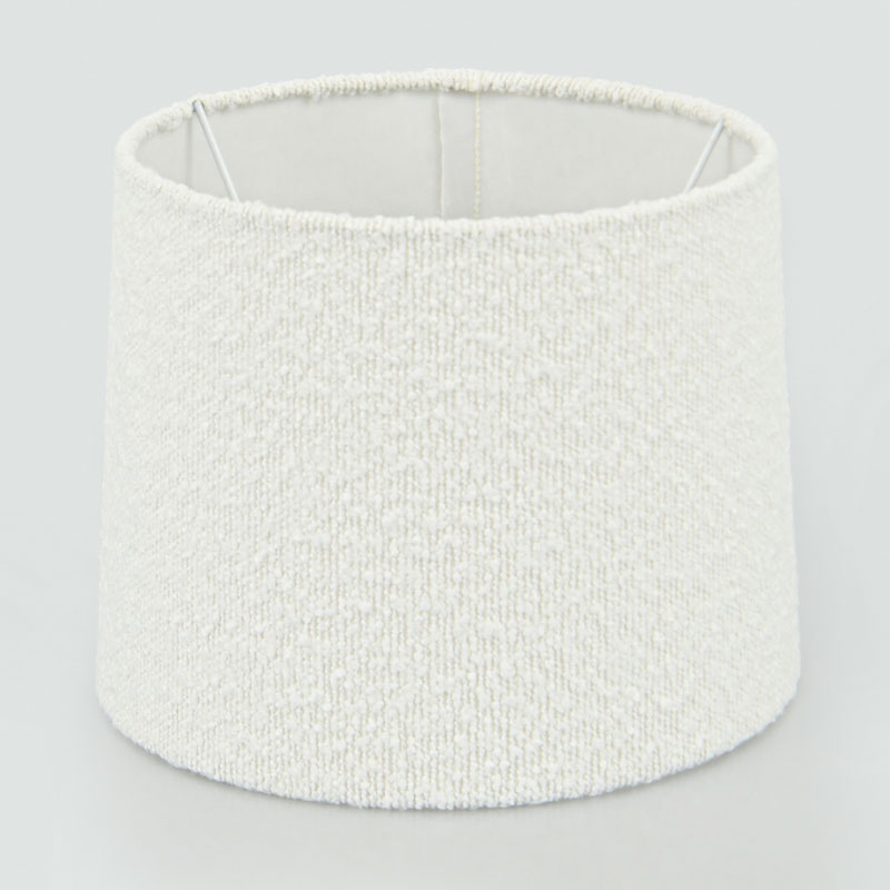 Abat-jour bouclettes blanc