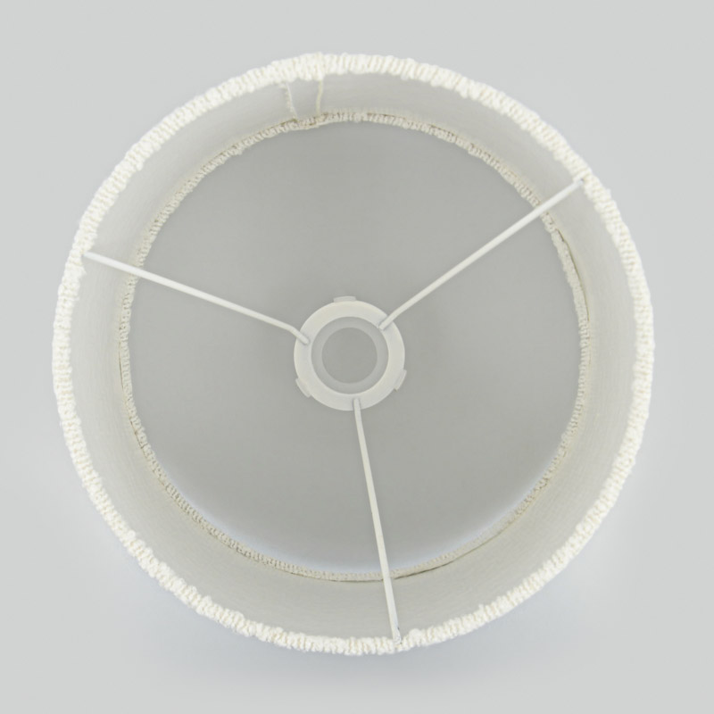 Abat-jour bouclettes blanc