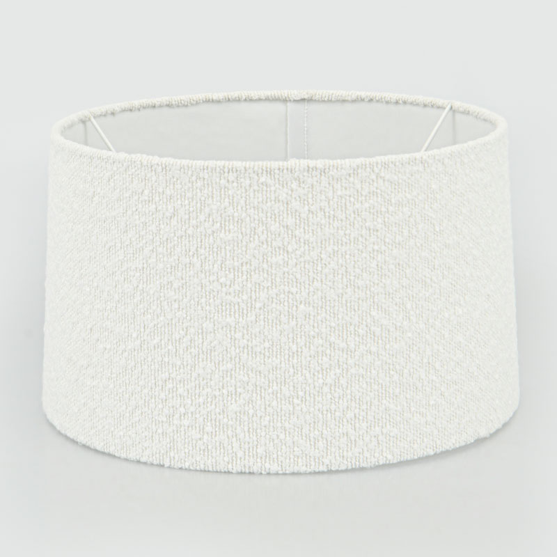 Abat-jour bouclettes blanc