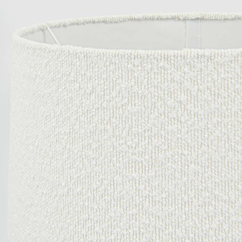 Abat-jour bouclettes blanc
