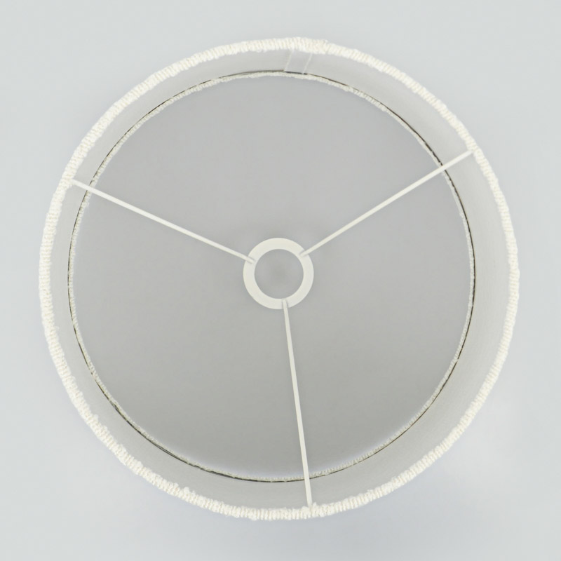 Abat-jour bouclettes blanc