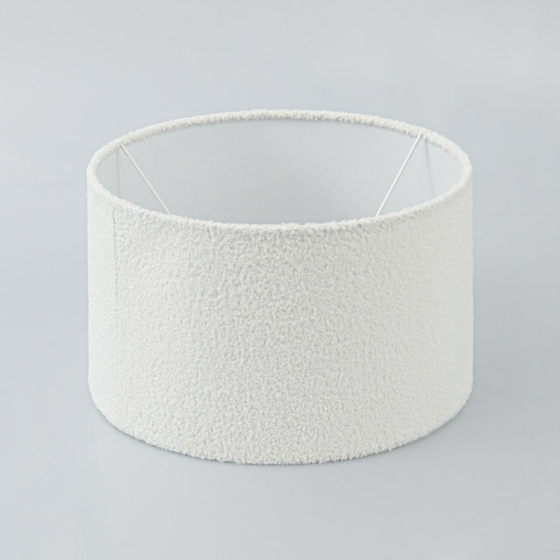 Abat-jour moumoute blanc