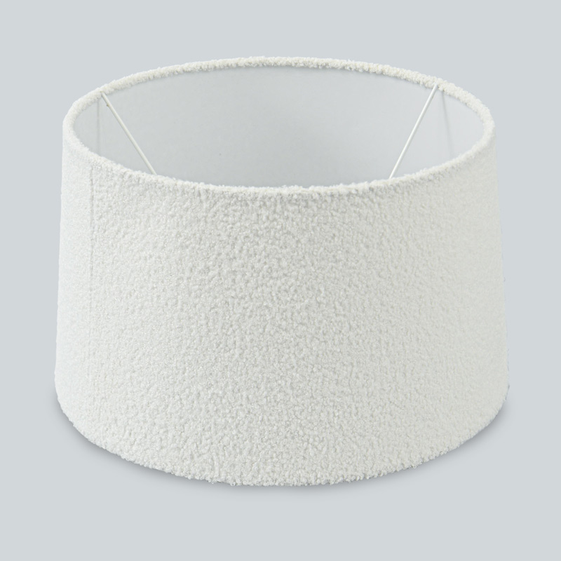 Abat-jour moumoute blanc