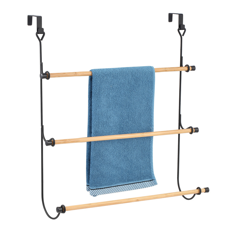 Porte serviettes dessus de porte 3 niveaux