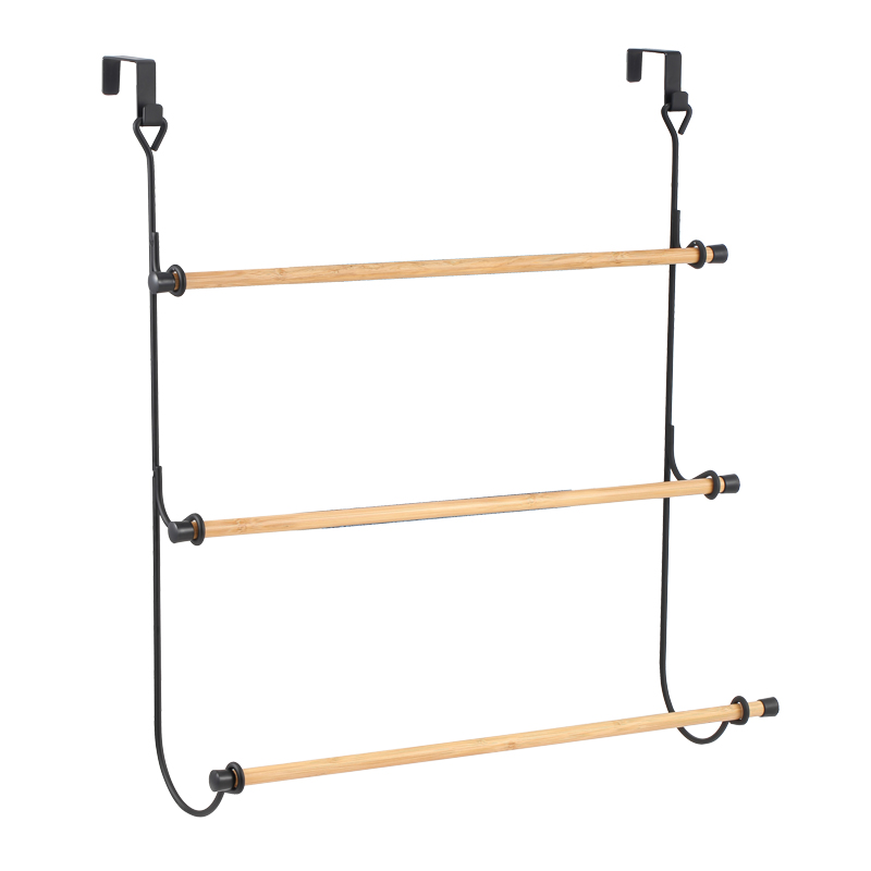 Porte serviettes dessus de porte 3 niveaux