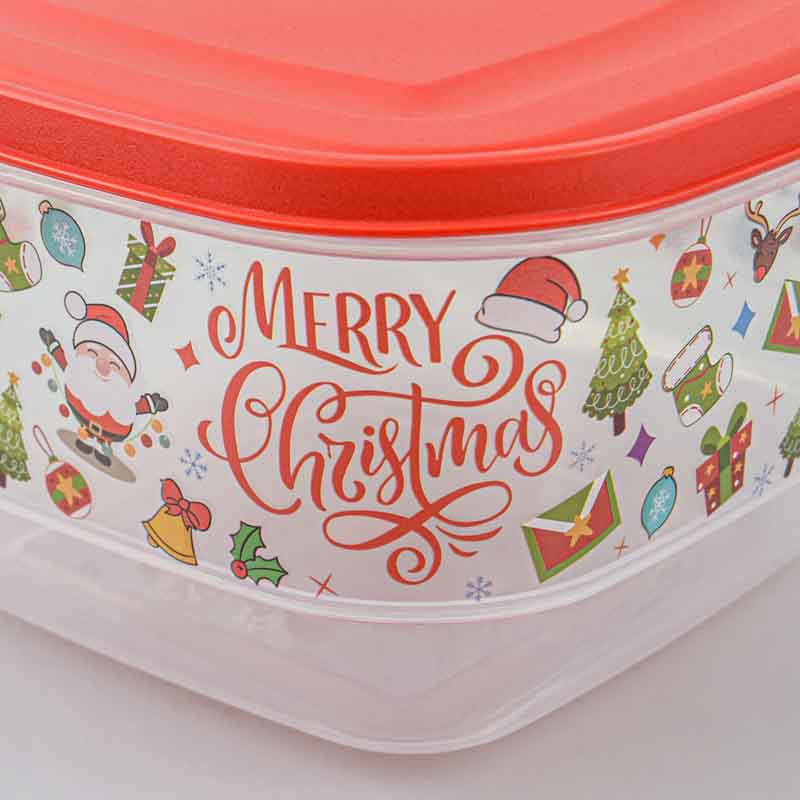 Lot de 3 boîtes alimentaires Noël 'Trendy'