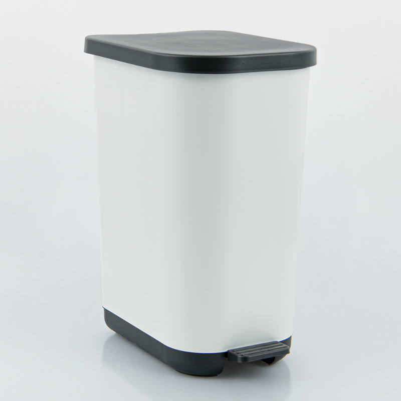 Poubelle à pédale 'Ribo' 35L blanc