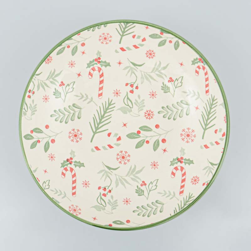 Assiette multiusages 'Noël Botanique' 