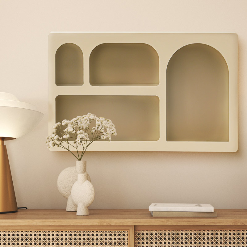 Étagère murale taupe