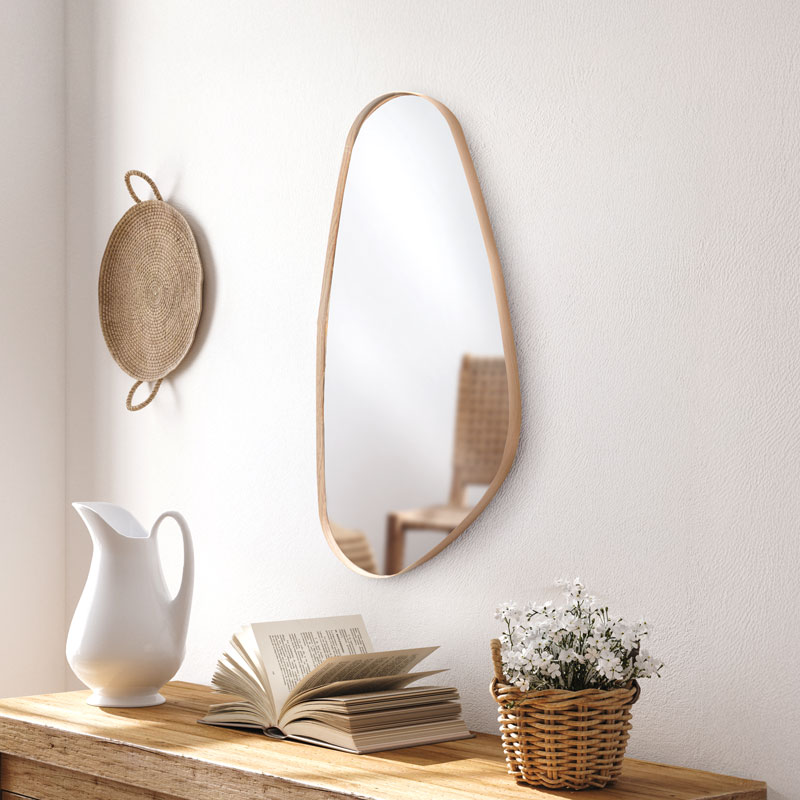 Miroir forme organique en aluminium 